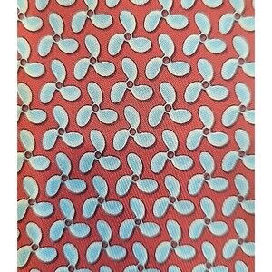 Vineyard Vines Silk Necktie AOP Red Boat Propeller Print Sailing Boating 60x3.75